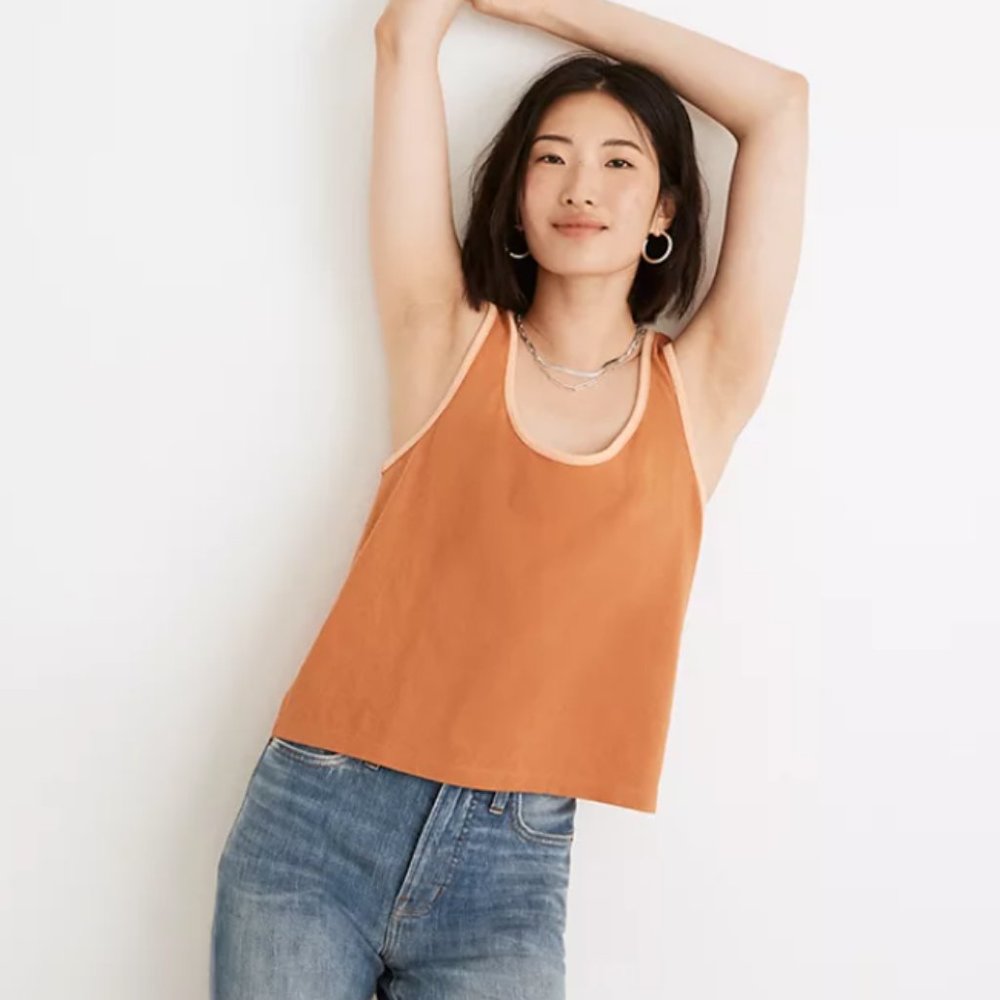 Madewell Ringer Crop Tank Top